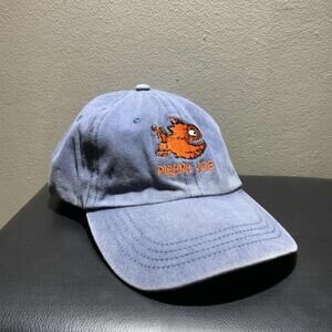 Piranha Joe Cool Embroidered Fish Adjustable Blue Hat St Lucia Destination